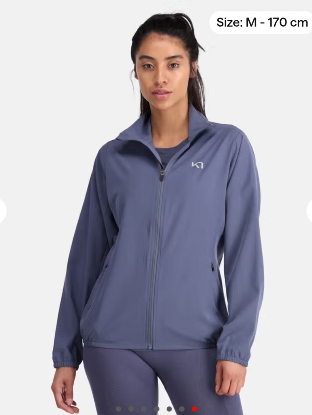 Kari Traa Nora 2.0 Blue Lightweight Full Zip Jacket